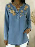 Seyla™ – Giacca in denim con fiori