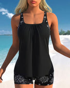 Tankini con zonnedruk