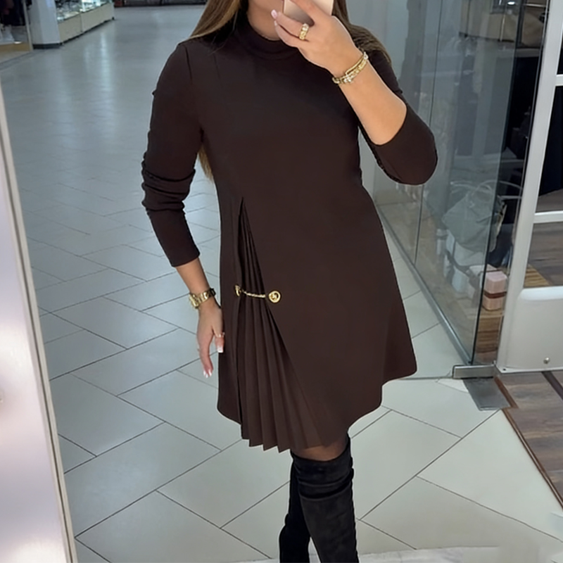 Isabelle™ – Abito elegante con dettagli pieghettati