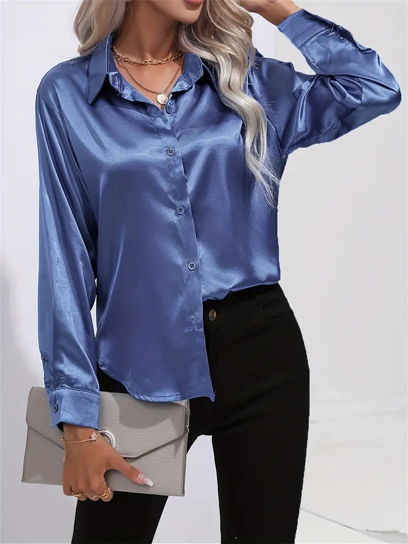LALUNA® | BLUSA IN RASO