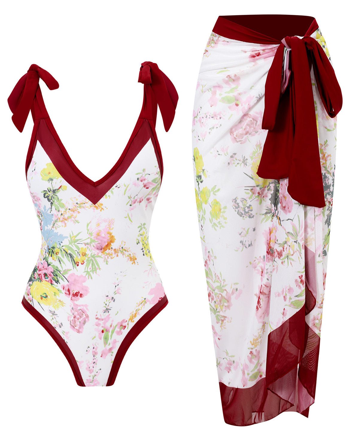 Bloom Set – Badpak con lange rok