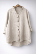 Raffaella | Camicia Elegante con Balze