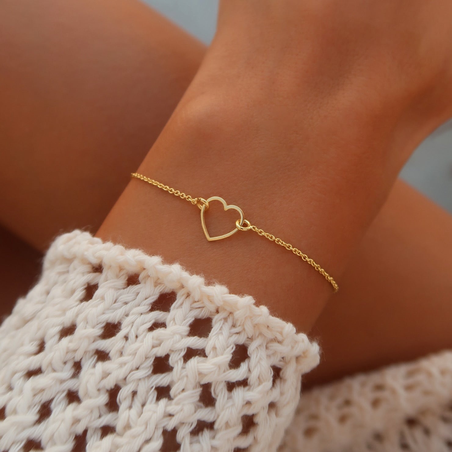 Minimalistische Hartjes Armband