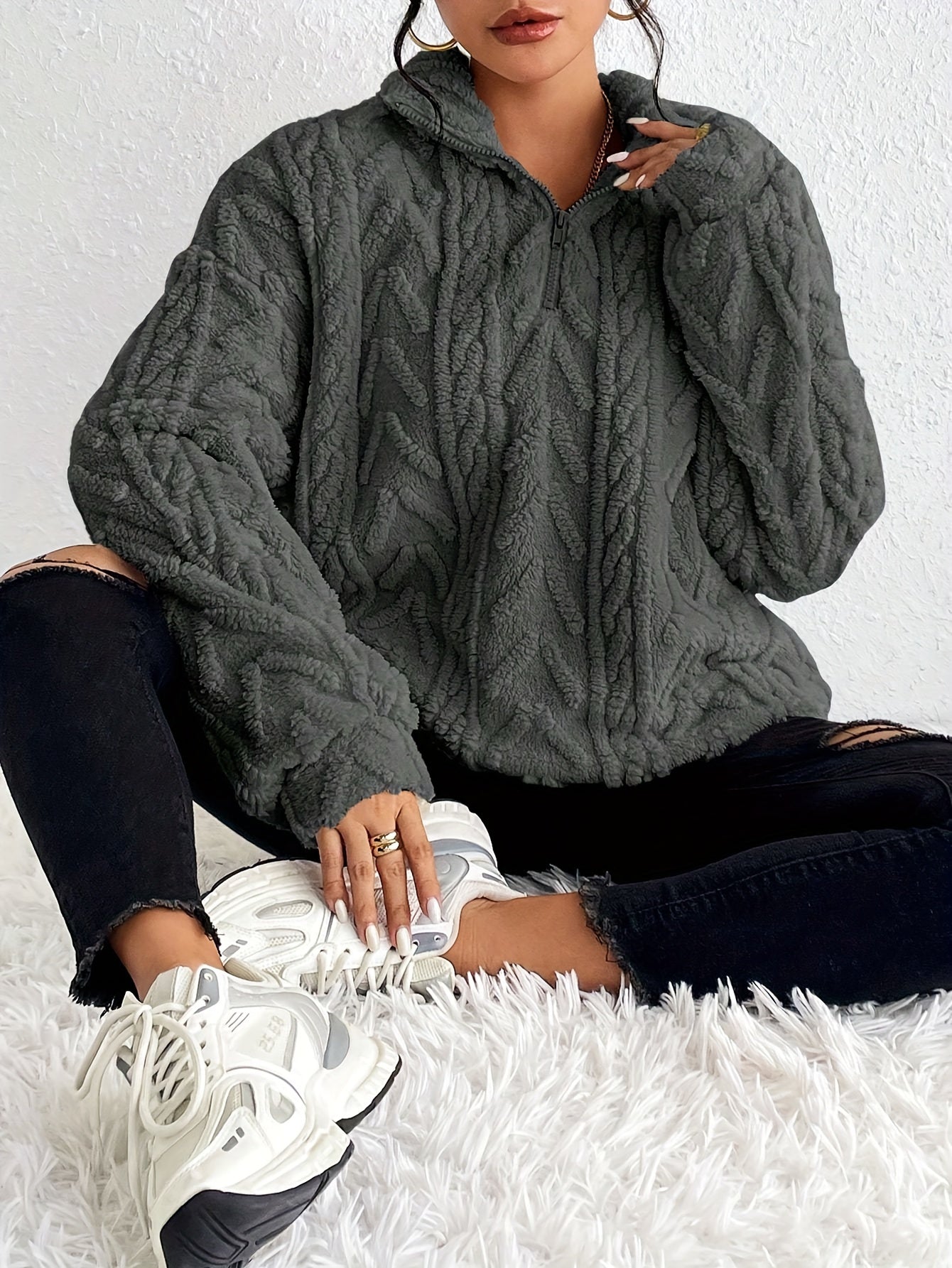 Laluna® | Trui in pile alla moda