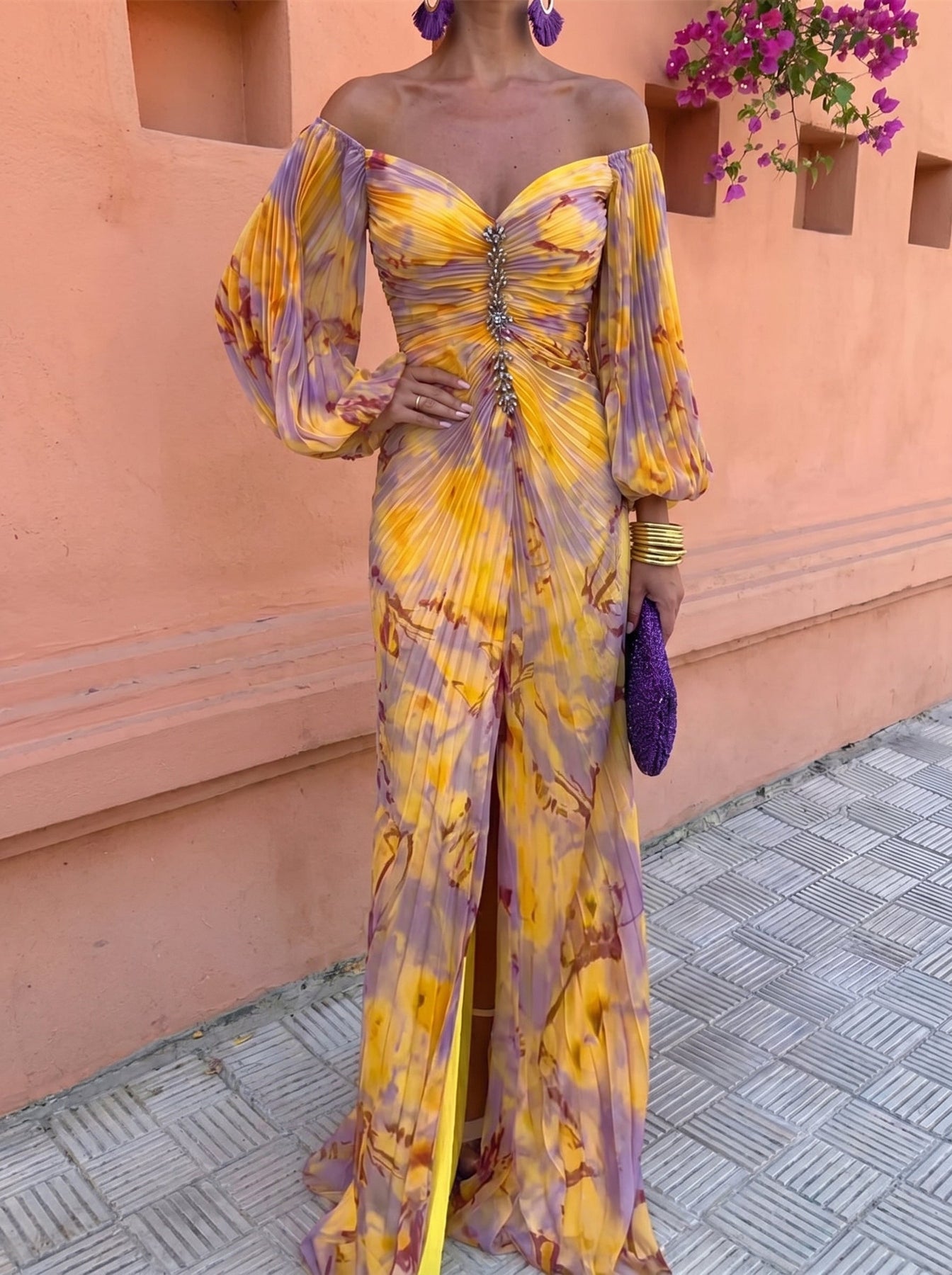 Ludovica | Abito Maxi Floreale