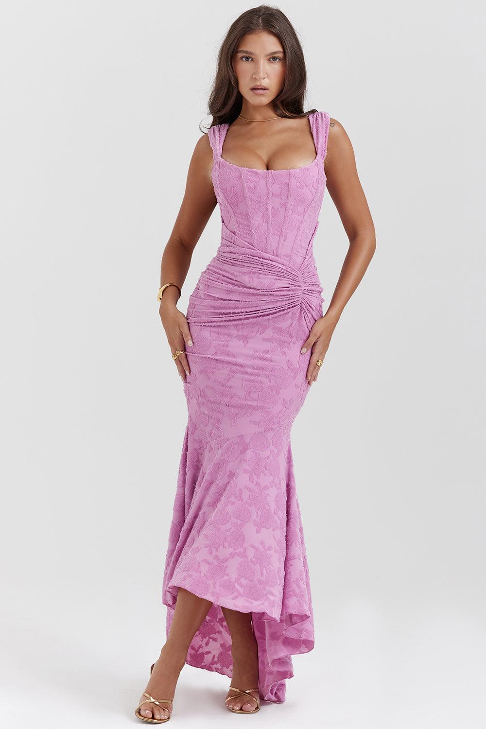 Anouk | Gettextureerd Maxi Jurk