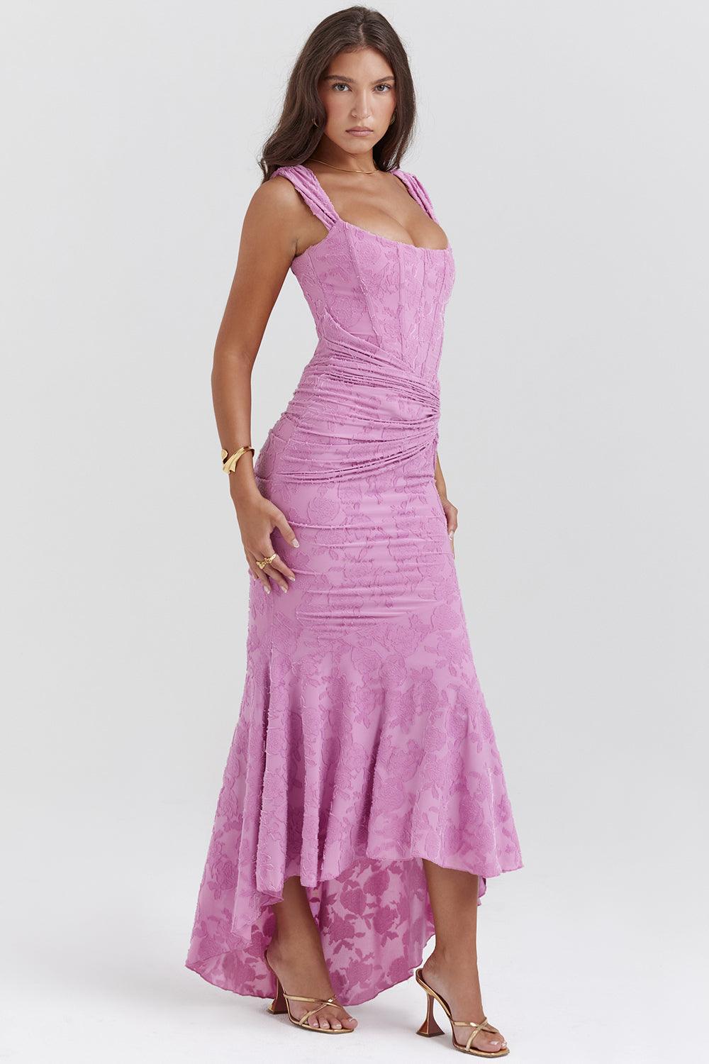 Anouk | Gettextureerd Maxi Jurk