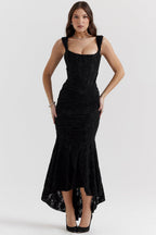 Anouk | Gettextureerd Maxi Jurk