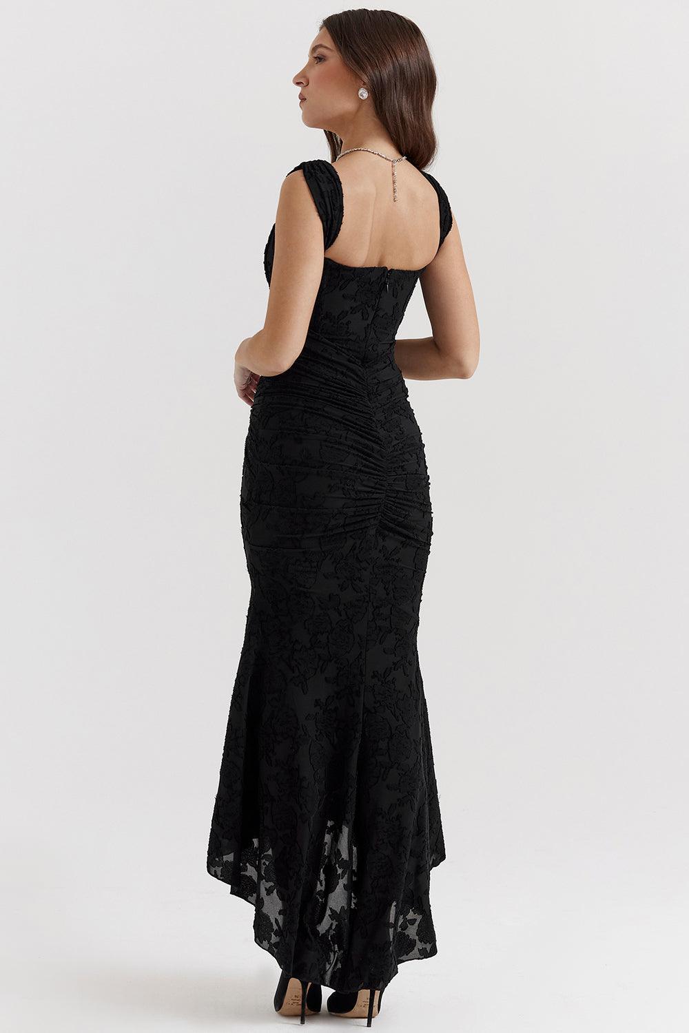 Anouk | Gettextureerd Maxi Jurk
