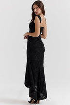 Anouk | Gettextureerd Maxi Jurk