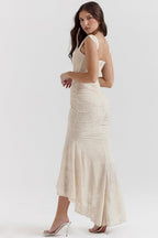 Anouk | Gettextureerd Maxi Jurk