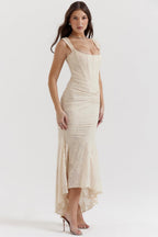 Anouk | Gettextureerd Maxi Jurk