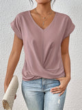 Cleo™ | T-shirt casual con tesoro halslijn