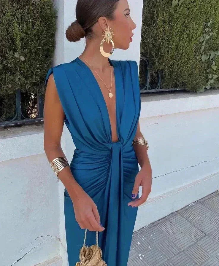 Cordella | Elegante drappeggio Jurk