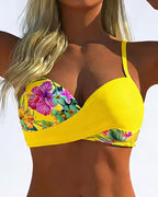 Bikini Bralette Stijl Geprint Contrasto