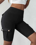 Esther | High-waisted shorts met zakken 2+1 Gratis
