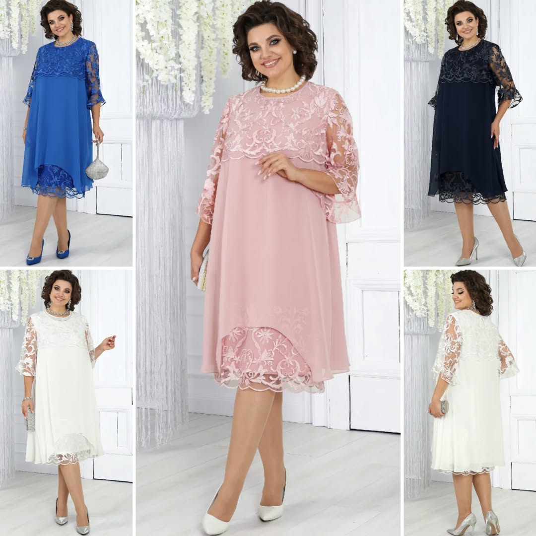 Lirona™ – Midikjole casual chic