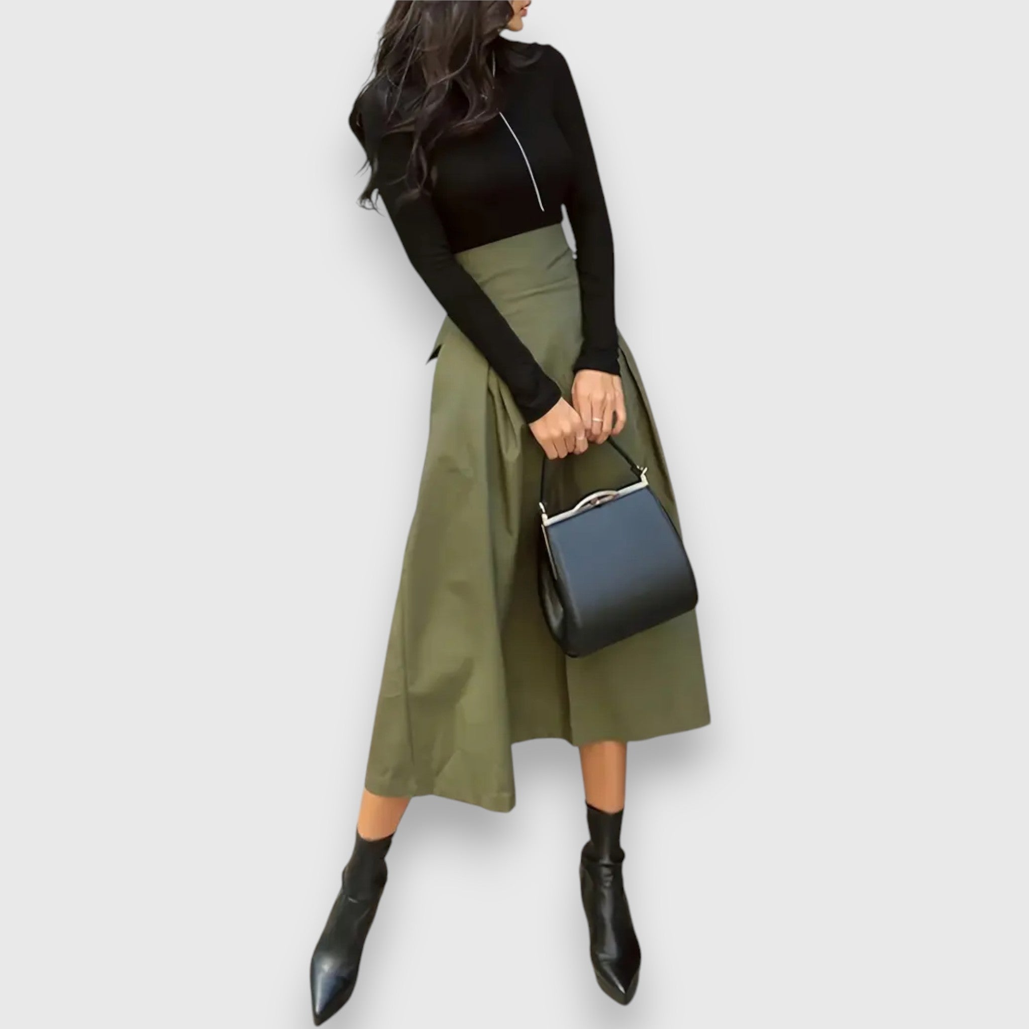 Rufina™ - Elegante midi-nederdel til festen