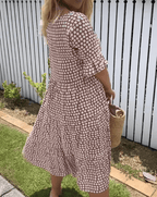 Darcy - Midi-jurk met korte mouwen