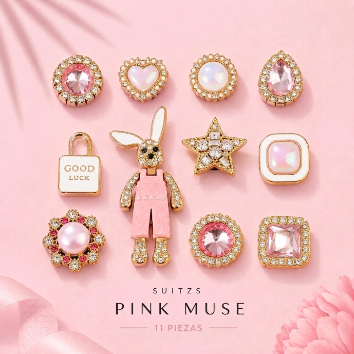 Pink Muse - Kit di Charm