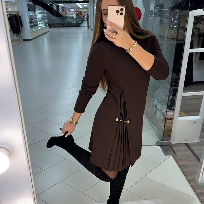 Isabelle™ – Abito elegante con dettagli pieghettati