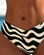 Brigida | Bikini in Stile Geometrico con Reggiseno