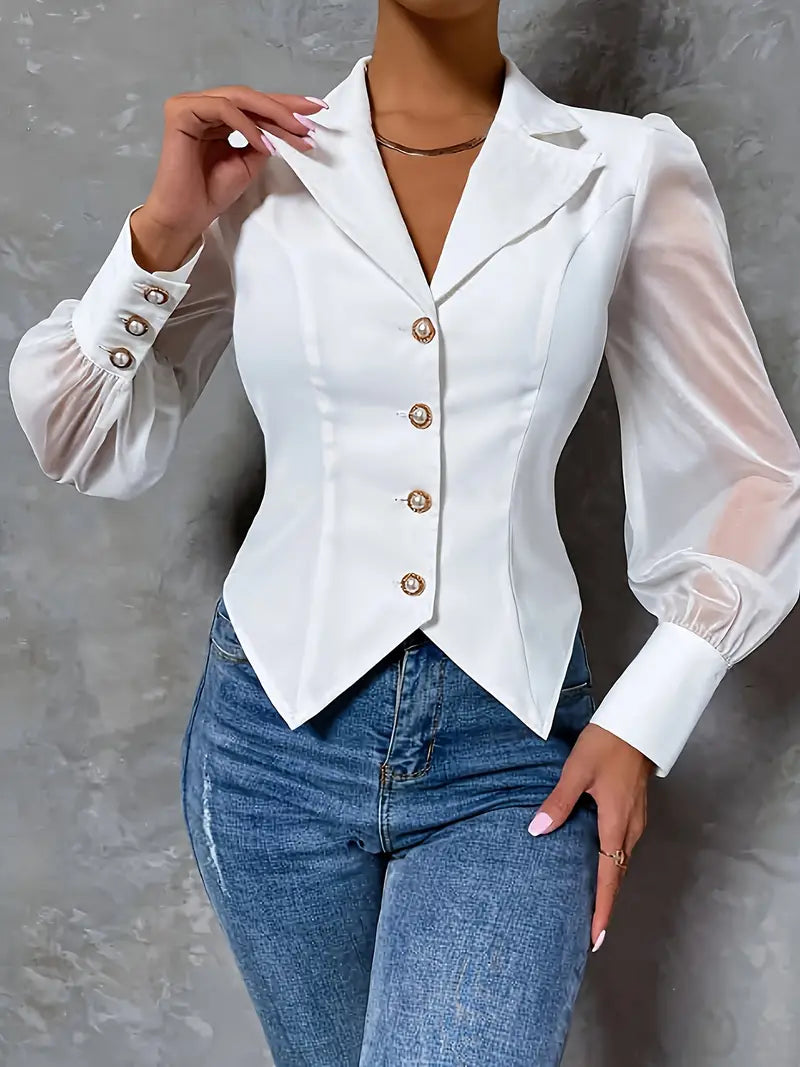 Yurelle™ – Camicetta elegante con fantasia