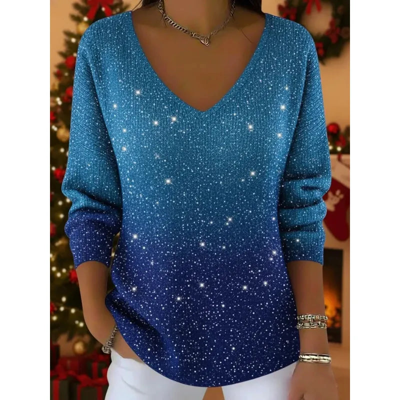 Jade™ – Elegante maglione da donna con V-udskæring
