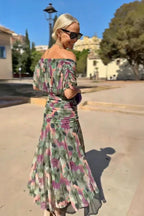 Elodie | Elegante maxi-jurk incontra V-hals