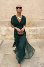 Elodie | Elegante maxi-jurk incontra V-hals