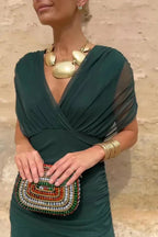 Elodie | Elegante maxi-jurk incontra V-hals