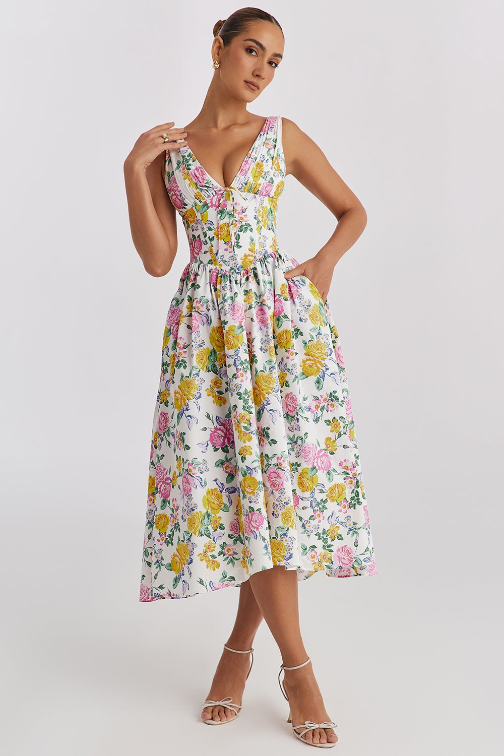 Magdalone™ - Elegante midi sommerkjole
