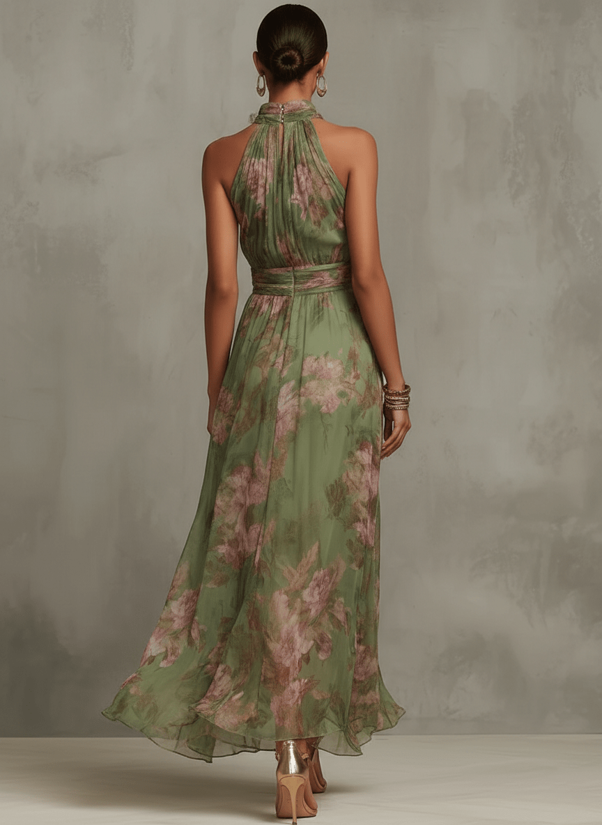 Evelie | Elegante maxi vestito con stampa floreale