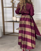 Ariana | Abito Eleganza a Righe