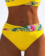 Bikini Bralette Stijl Geprint Contrasto