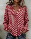Zeriva™ – Blusa grafica con V-Hals