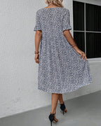 Vibeke™ - Blomster midi-kjole