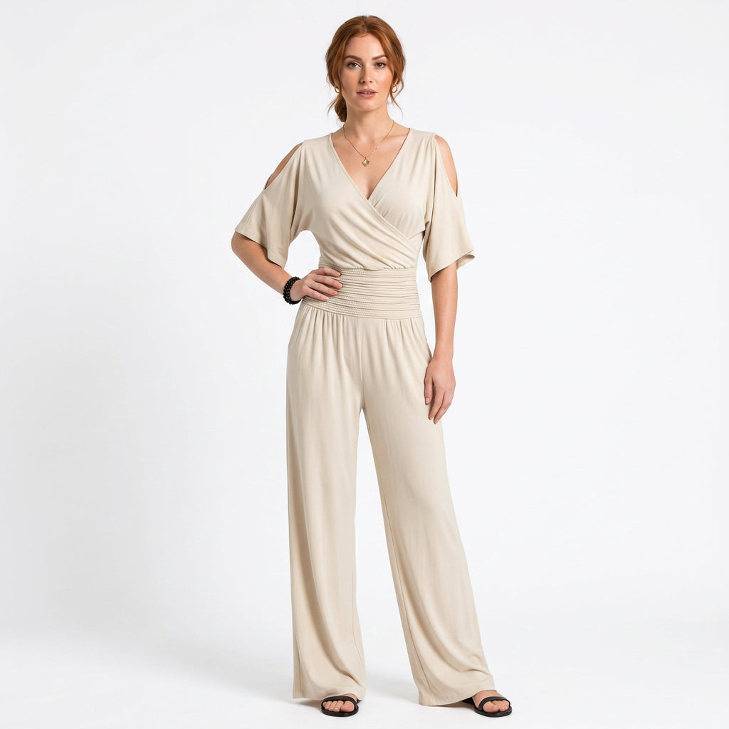 Beatriz - Tuta volante con elegante krydsudskæring