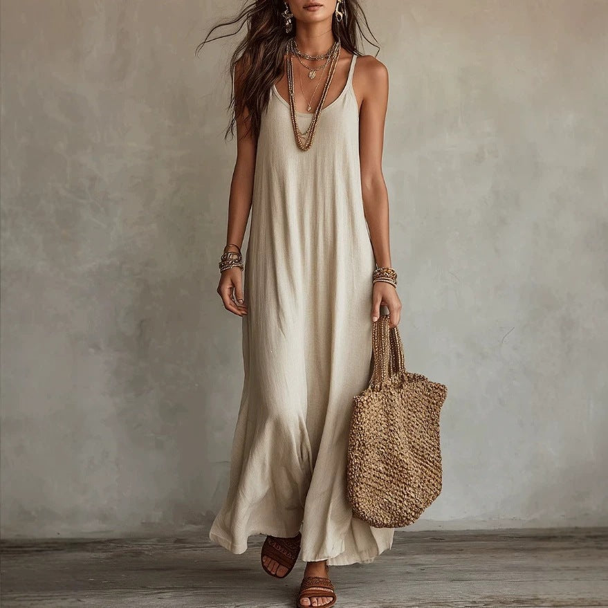 Mara | Lange Bohemien Jurk