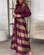 Ariana | Abito Eleganza a Righe