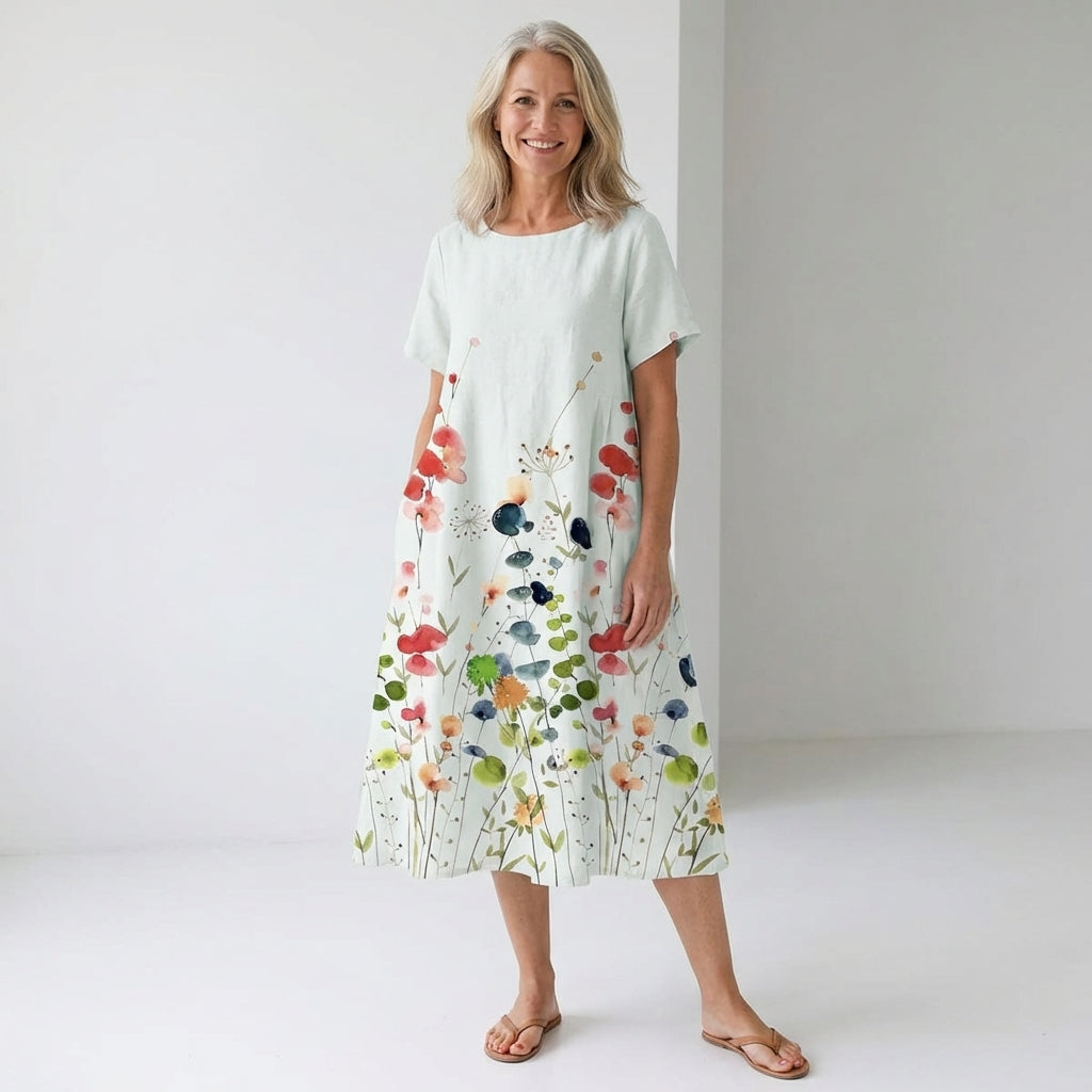 Femke | Bloemige Zomerjurk 1+1 gratis