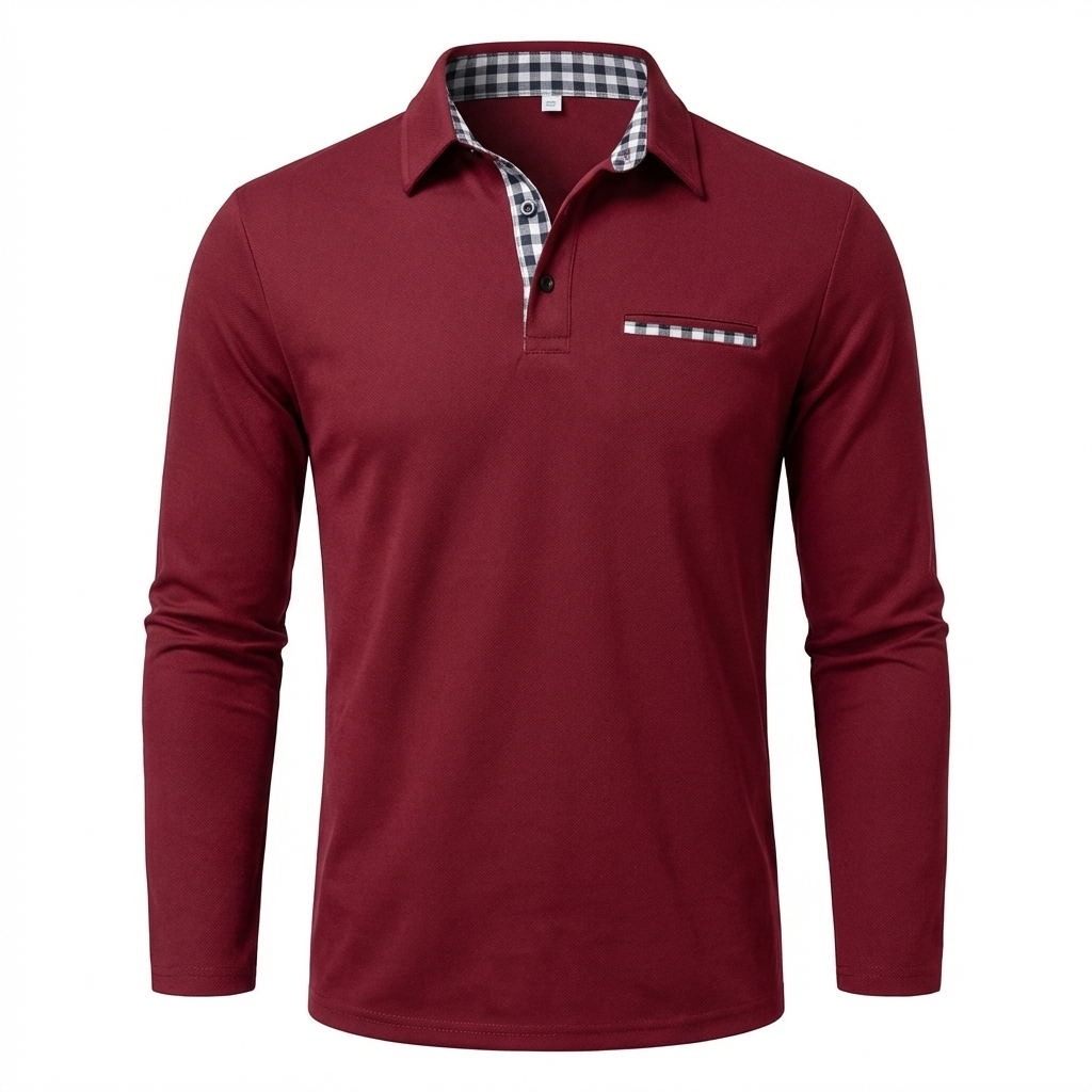 Laluna® | Poloshirt met lange mouwen