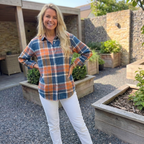 Anouk | Geruite Damesblouse met Lange Mouwen