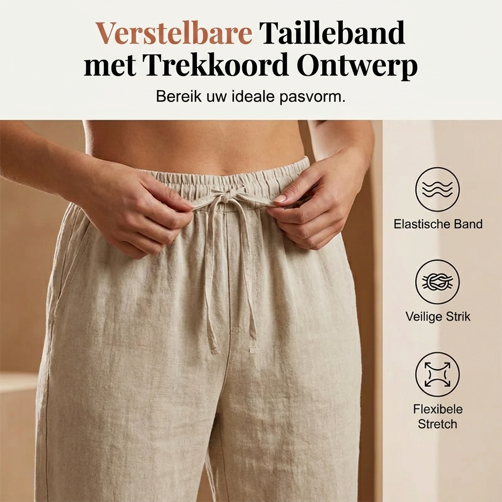 Sanne | Pantaloncini Katoen Linnen Dames