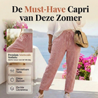 Laluna® | Gestreepte Katoenen Broek