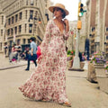 Ilse™ - Maxi Ibiza Stijl Bloemenjurk