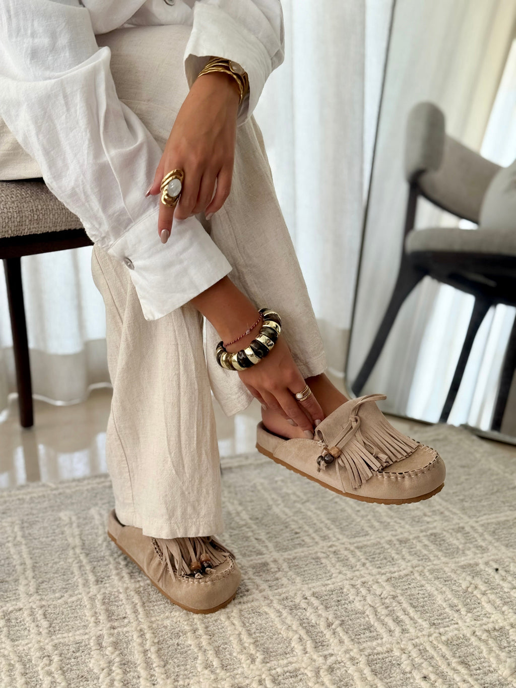 Sabrina | Muli in Pelle Tortora