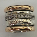 Vintage ring van dik goud