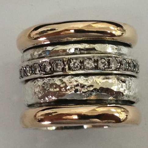 Vintage ring van dik goud