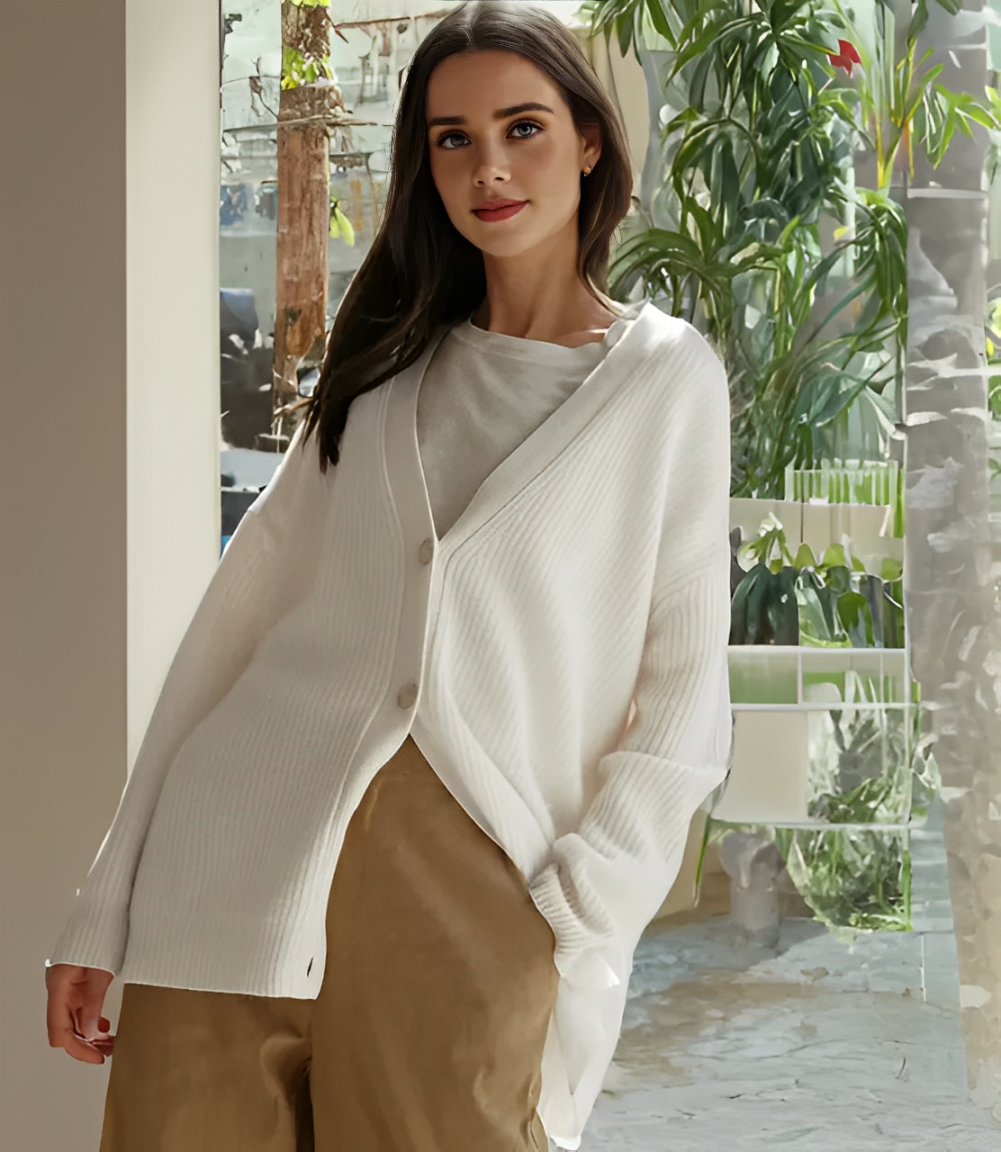 Laluna® | Elegante cardigan Knopen